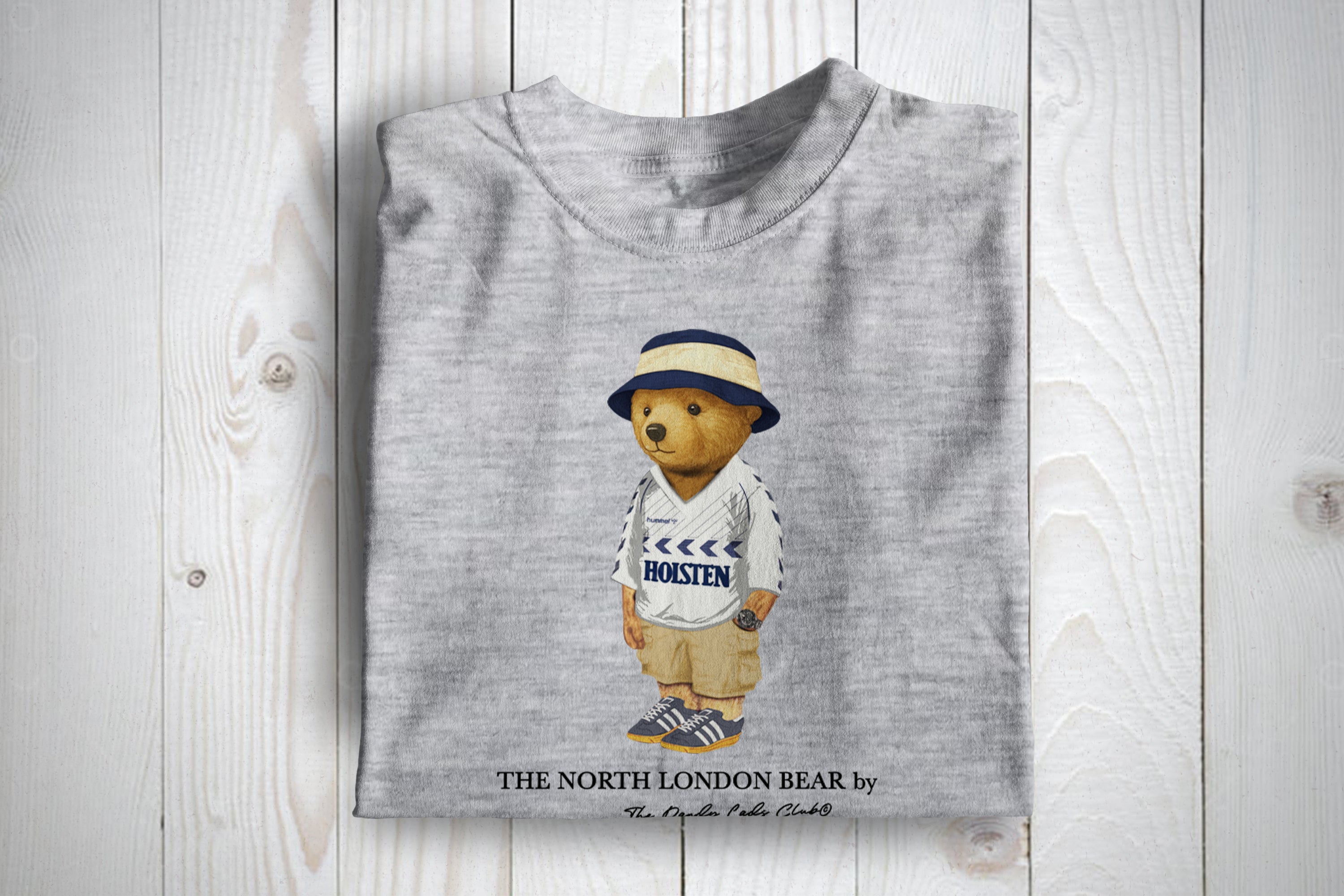 North London Bear Tottenham Themed Football Casuals Awaydays T Shirt