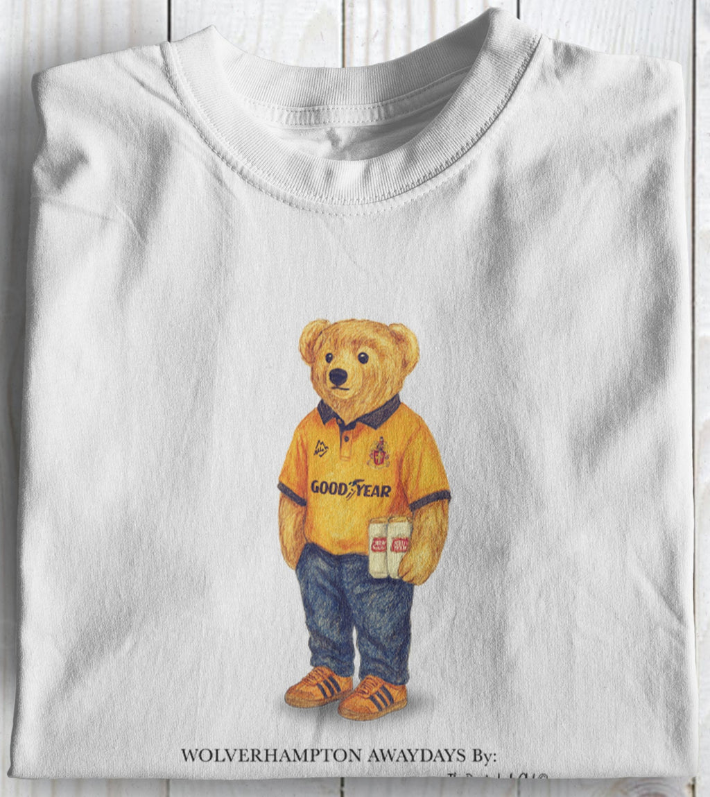 Wolverhampton Awaydays Bear Football Casuals Awaydays T Shirt