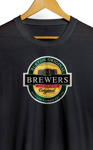 Burton Albion Inspired Brewers Beer Mat Football Awaydays T Shirt