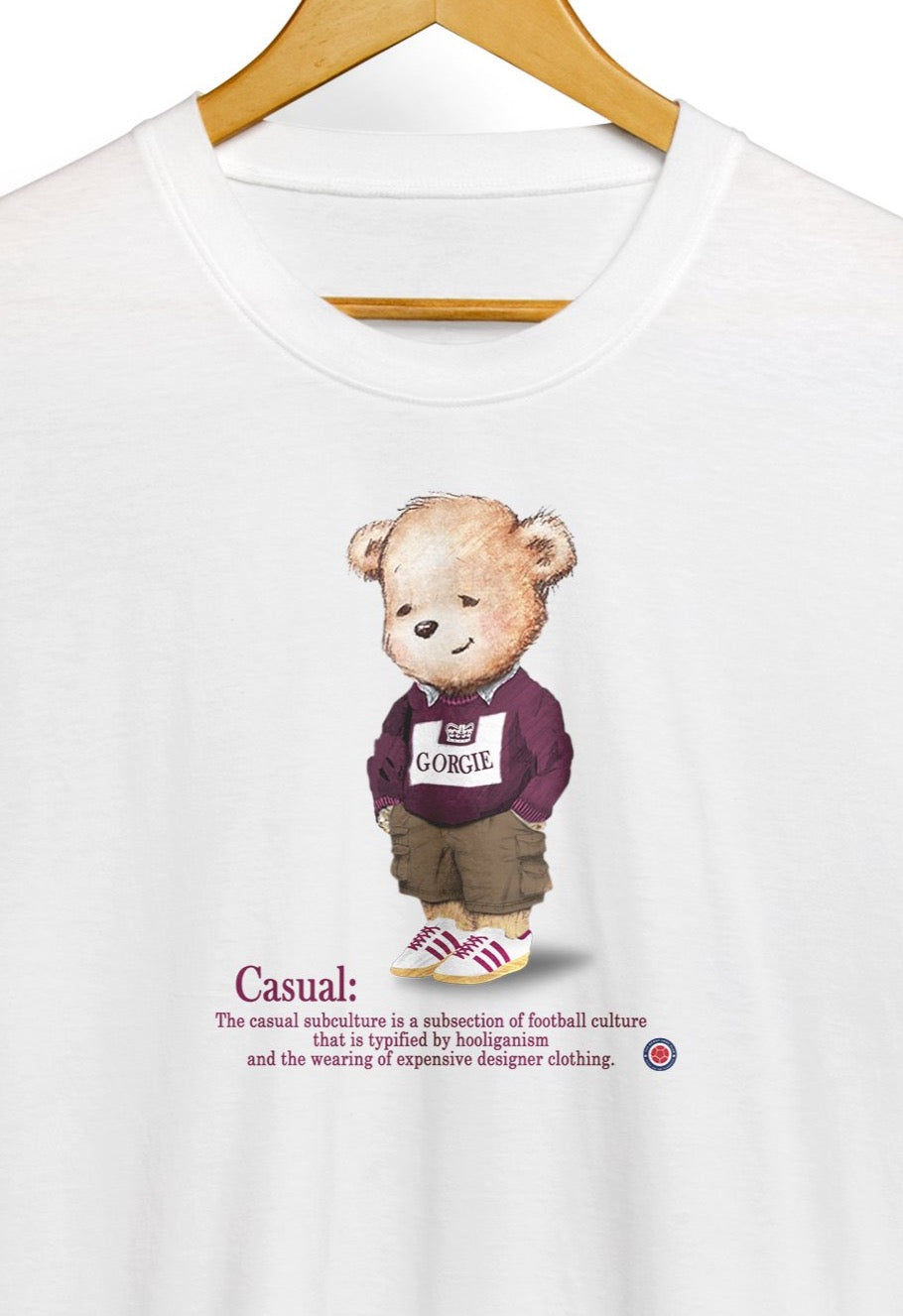 Casual Bear Hearts Inspired  Football Casuals 80s Hooligan Subculture Awaydays T Shirt