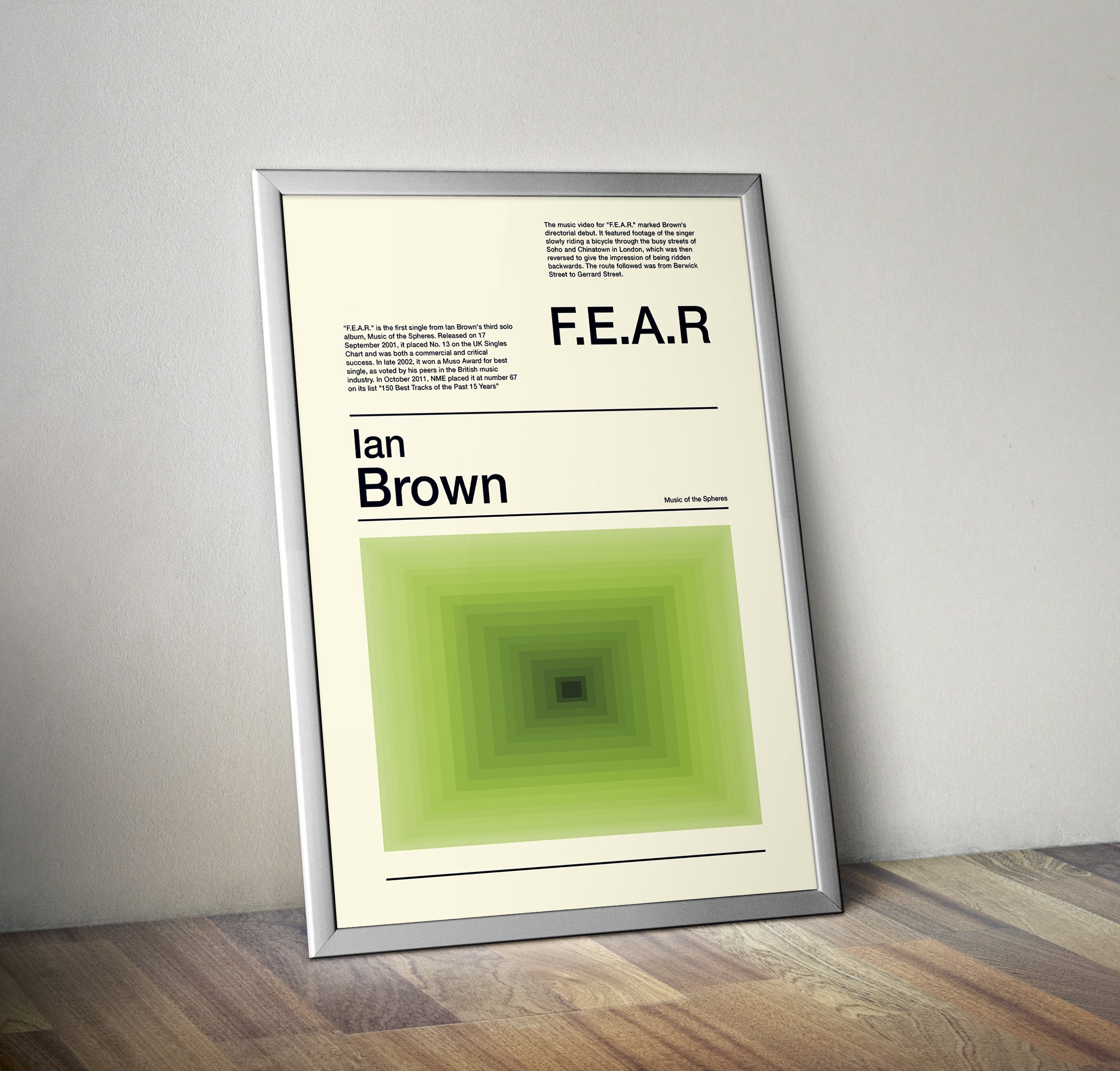 Ian Brown F.E.A.R Swiss Design Fine Art Print