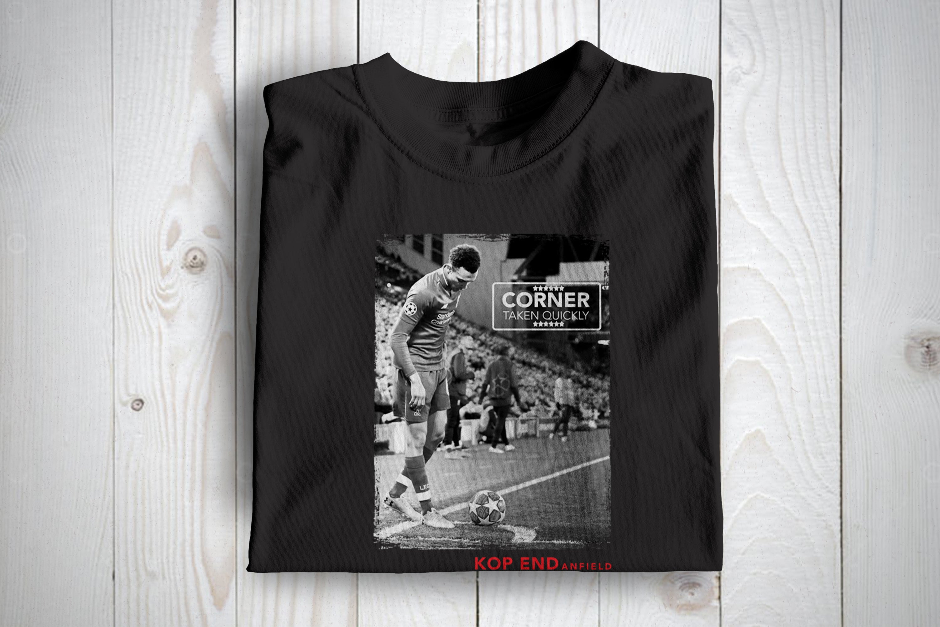 Liverpool Corner Taken Quickly Football Awaydays T Shirt