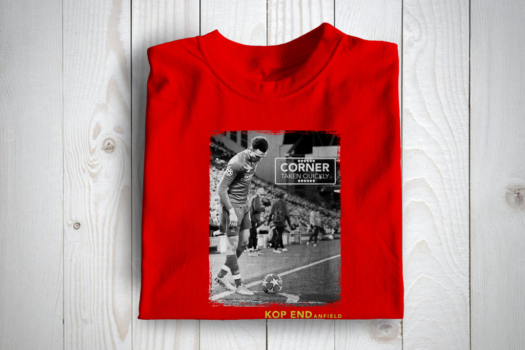 Liverpool Corner Taken Quickly Football Awaydays T Shirt