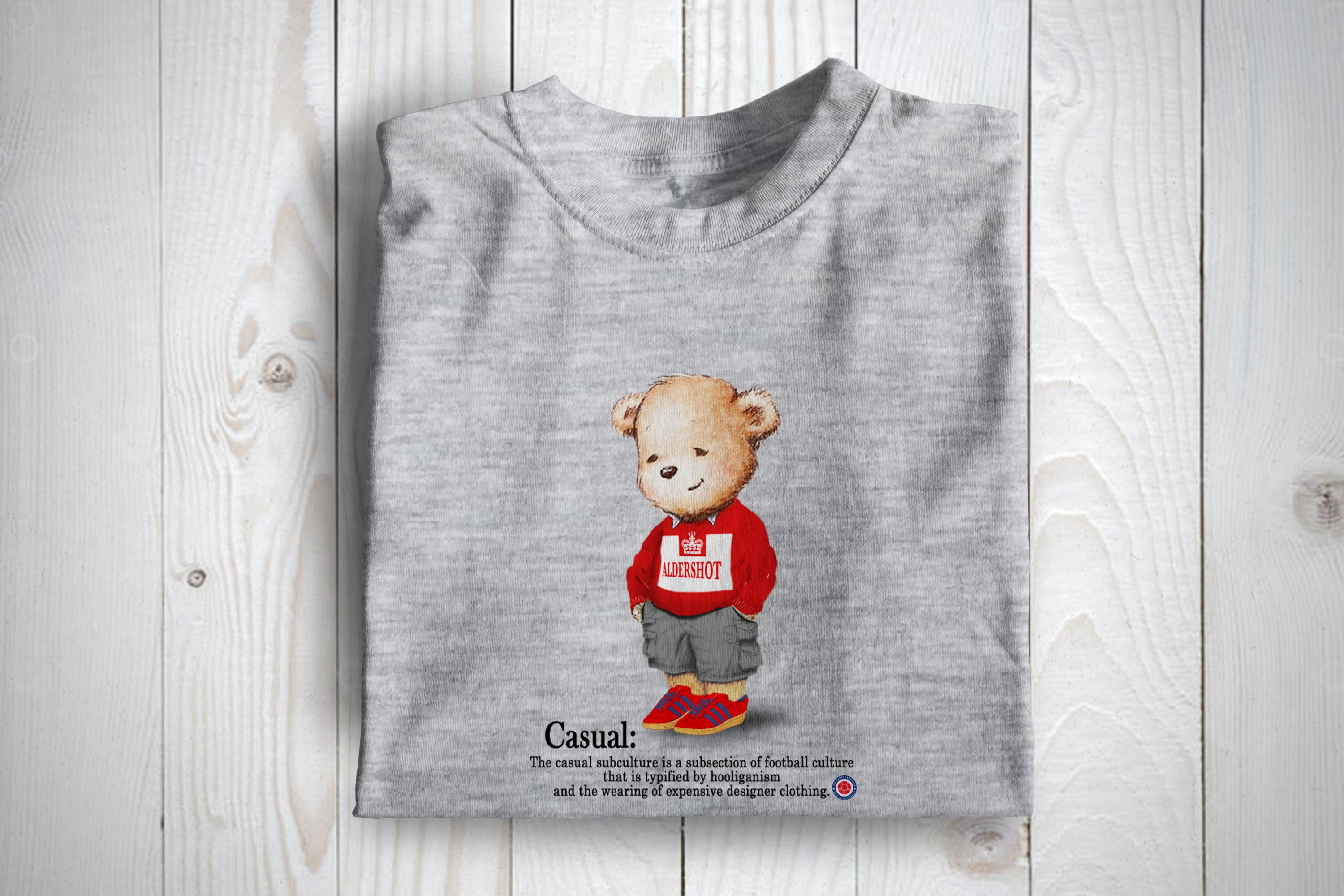 Aldershot Awayday Bear Football Casuals T Shirt