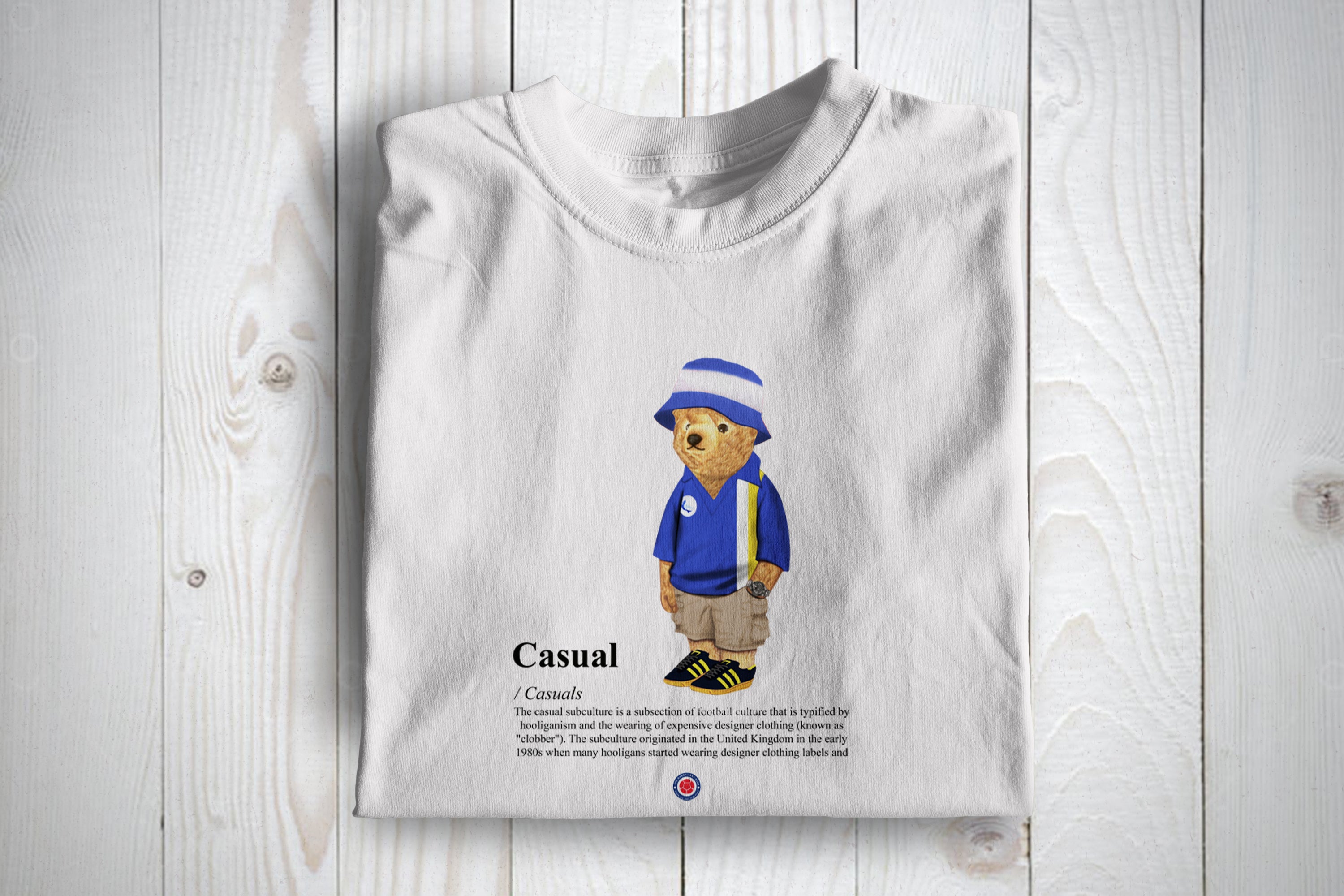 Cardiff Casual Bear Football Awaydays T Shirt