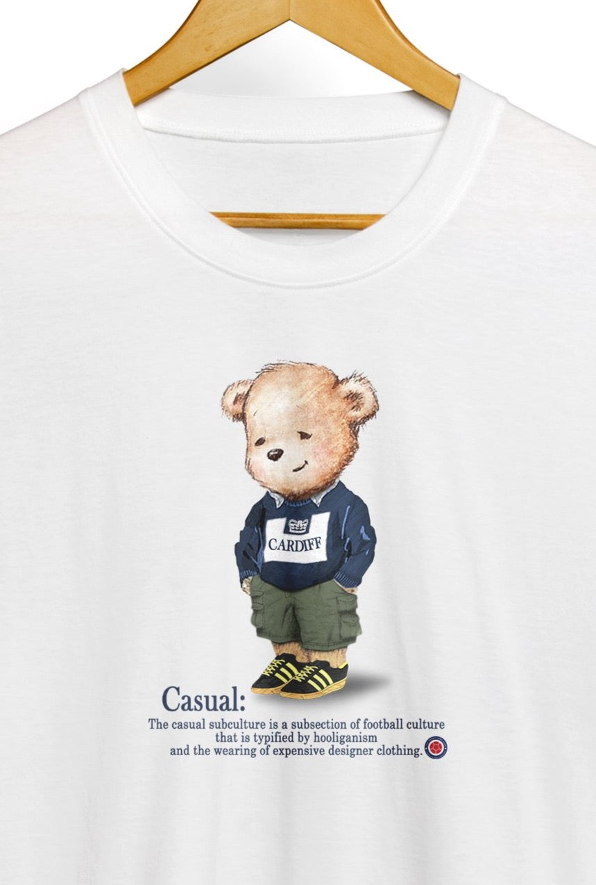 Cardiff Casual Bear Football Casuals Awaydays T Shirt
