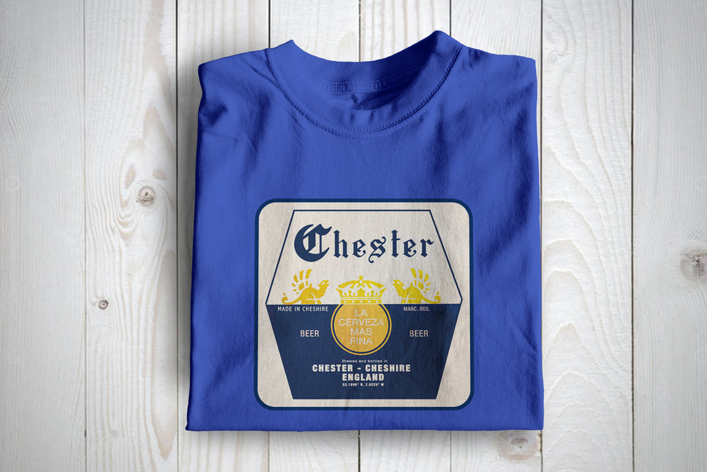 Chester Beer Mat Inspired Football Awaydays T Shirt