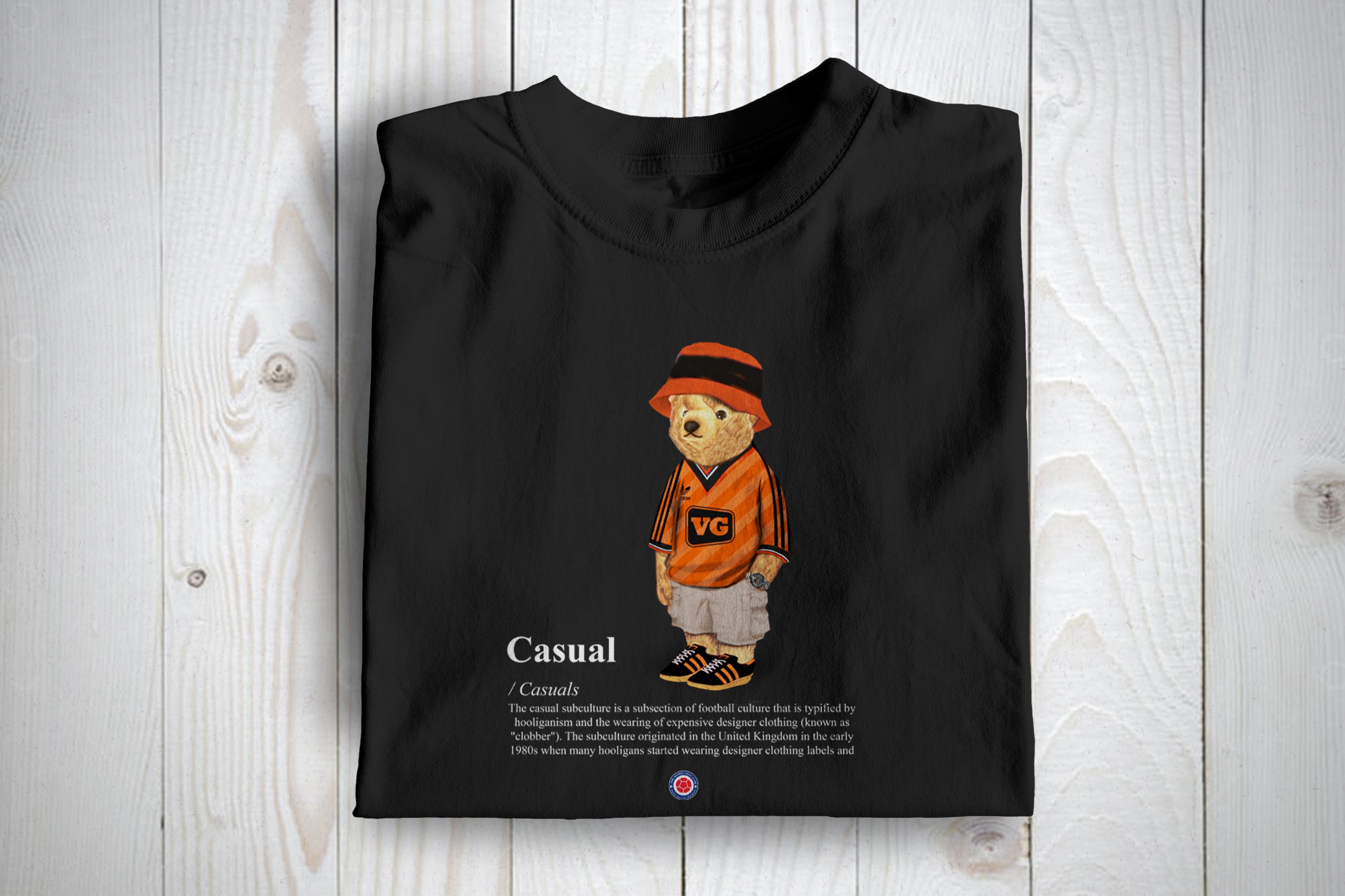 Dundee Utd Themed  Casual Bear Football Casuals Awayday T Shirt