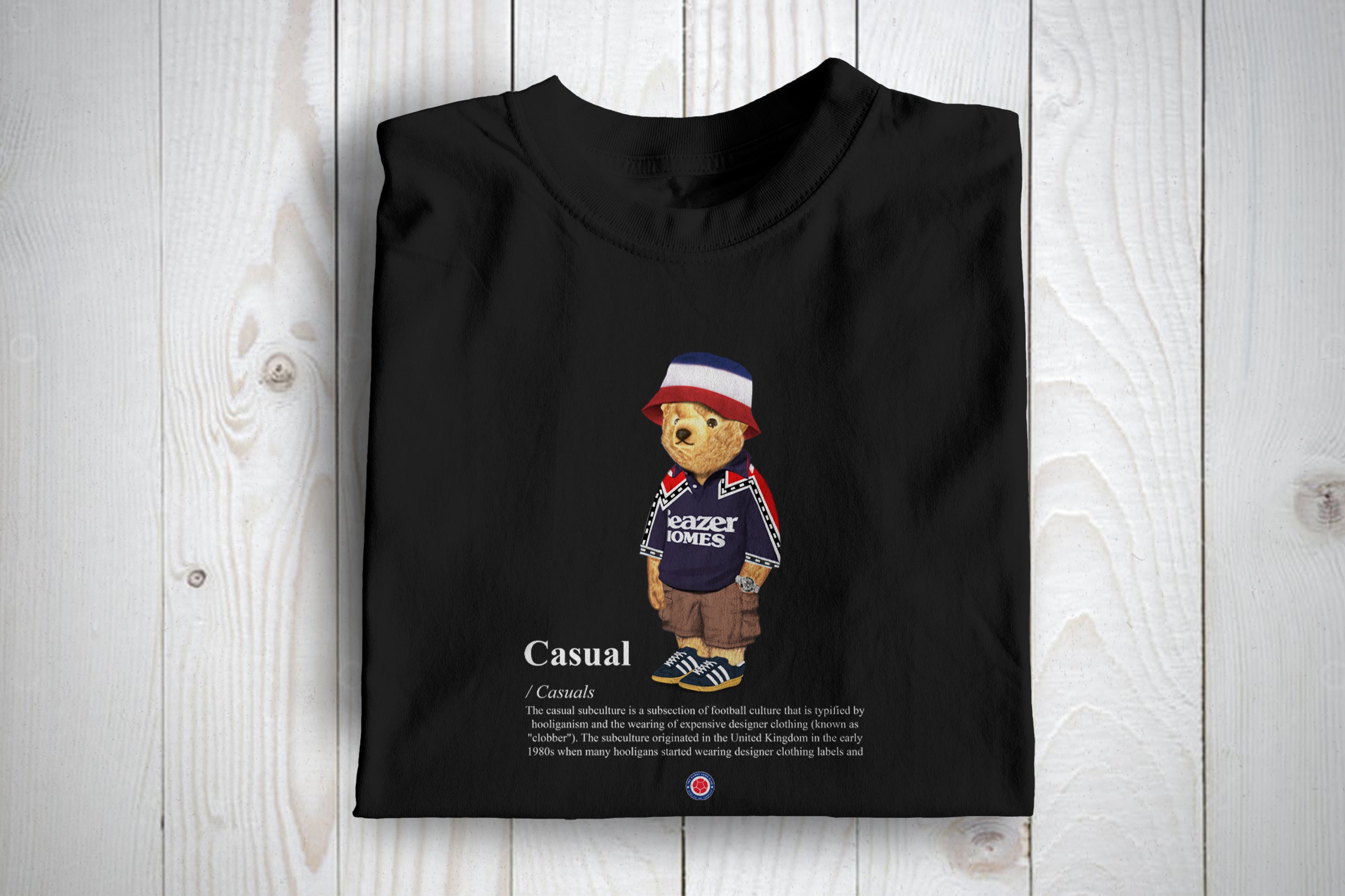 Falkirk Casual Bear Football Casuals Awayday T Shirt