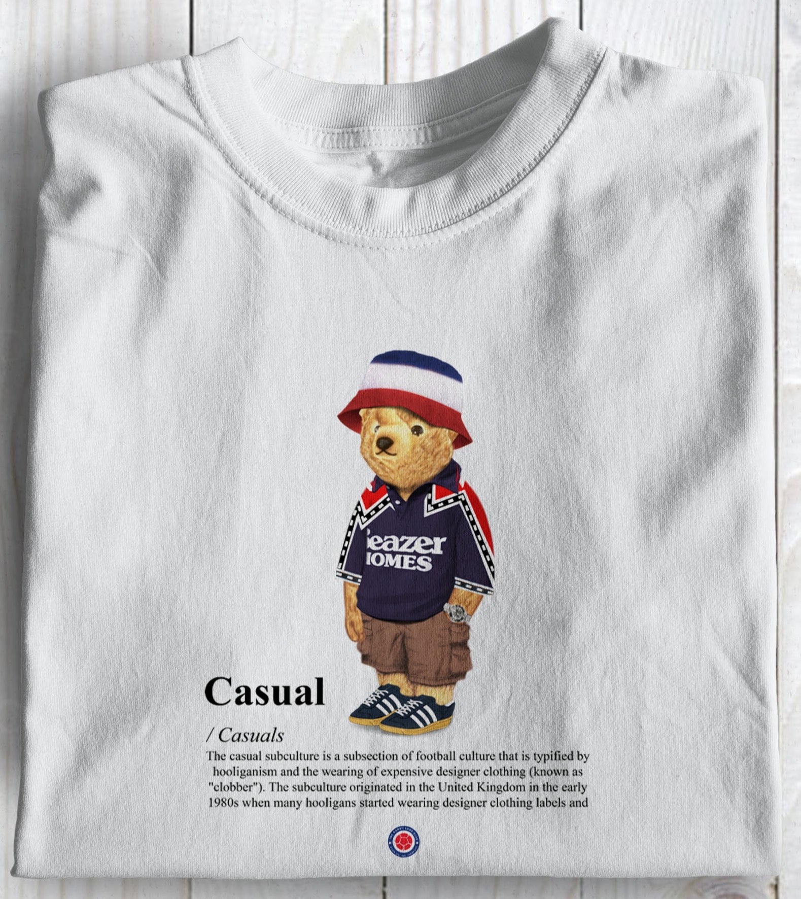 Falkirk Casual Bear Football Casuals Awayday T Shirt