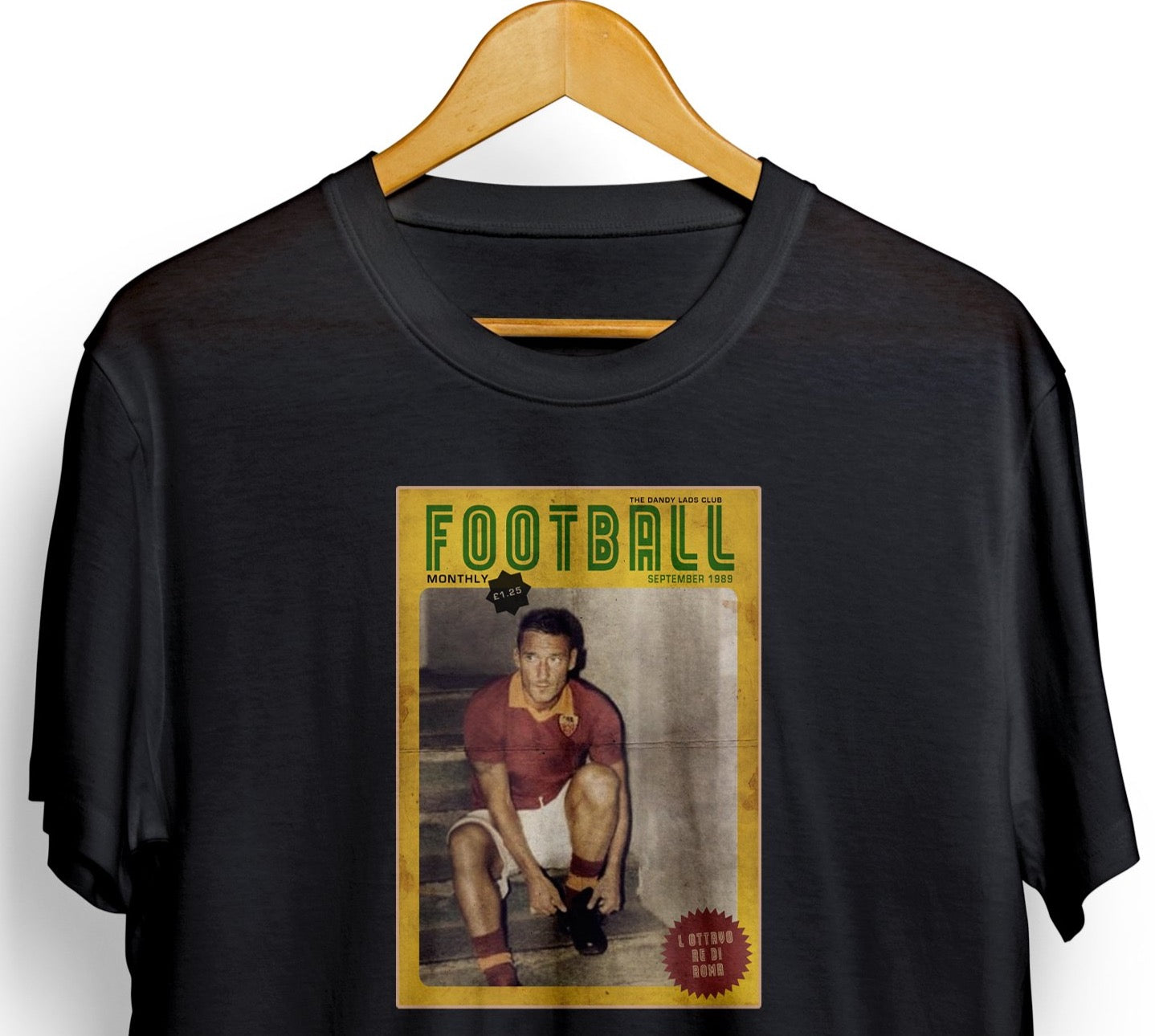 Football Retro Magazine Awaydays Totti T Shirt