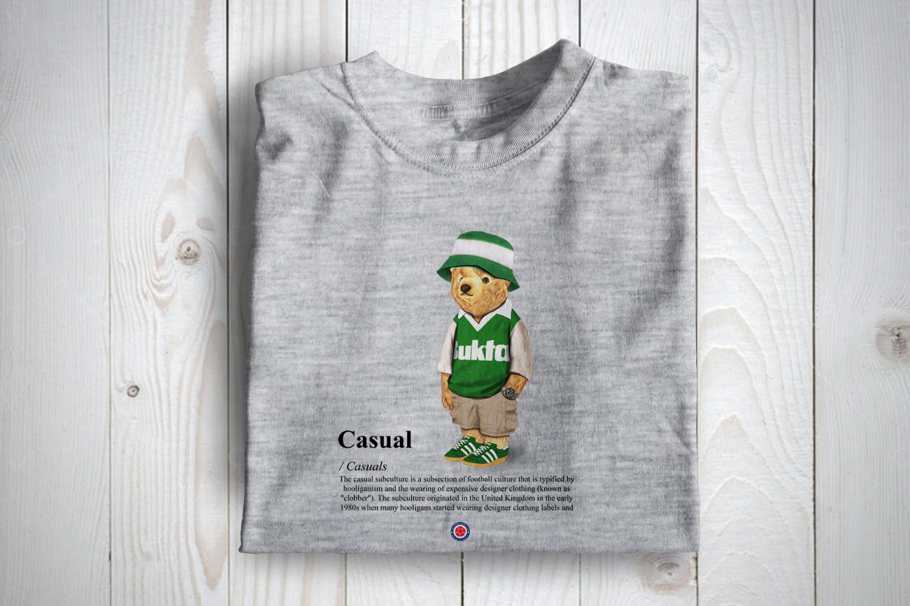 Hibs Casual Bear Football Awaydays T Shirt