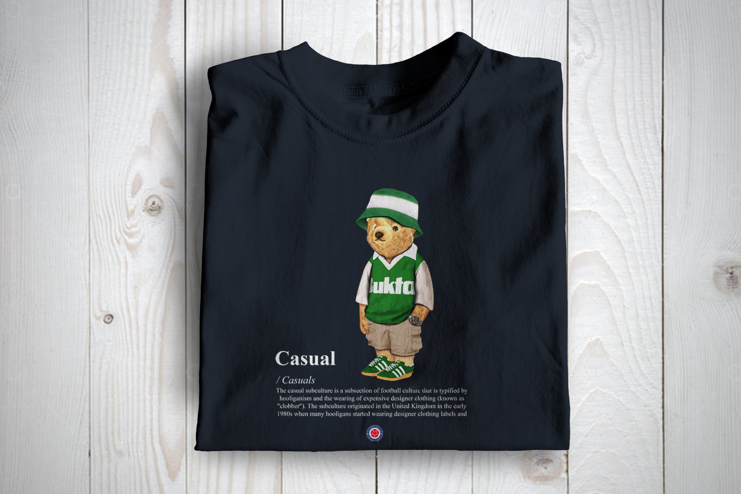 Hibs Casual Bear Football Awaydays T Shirt