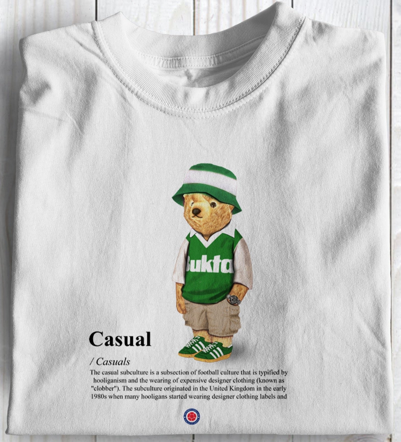 Hibs Casual Bear Football Awaydays T Shirt