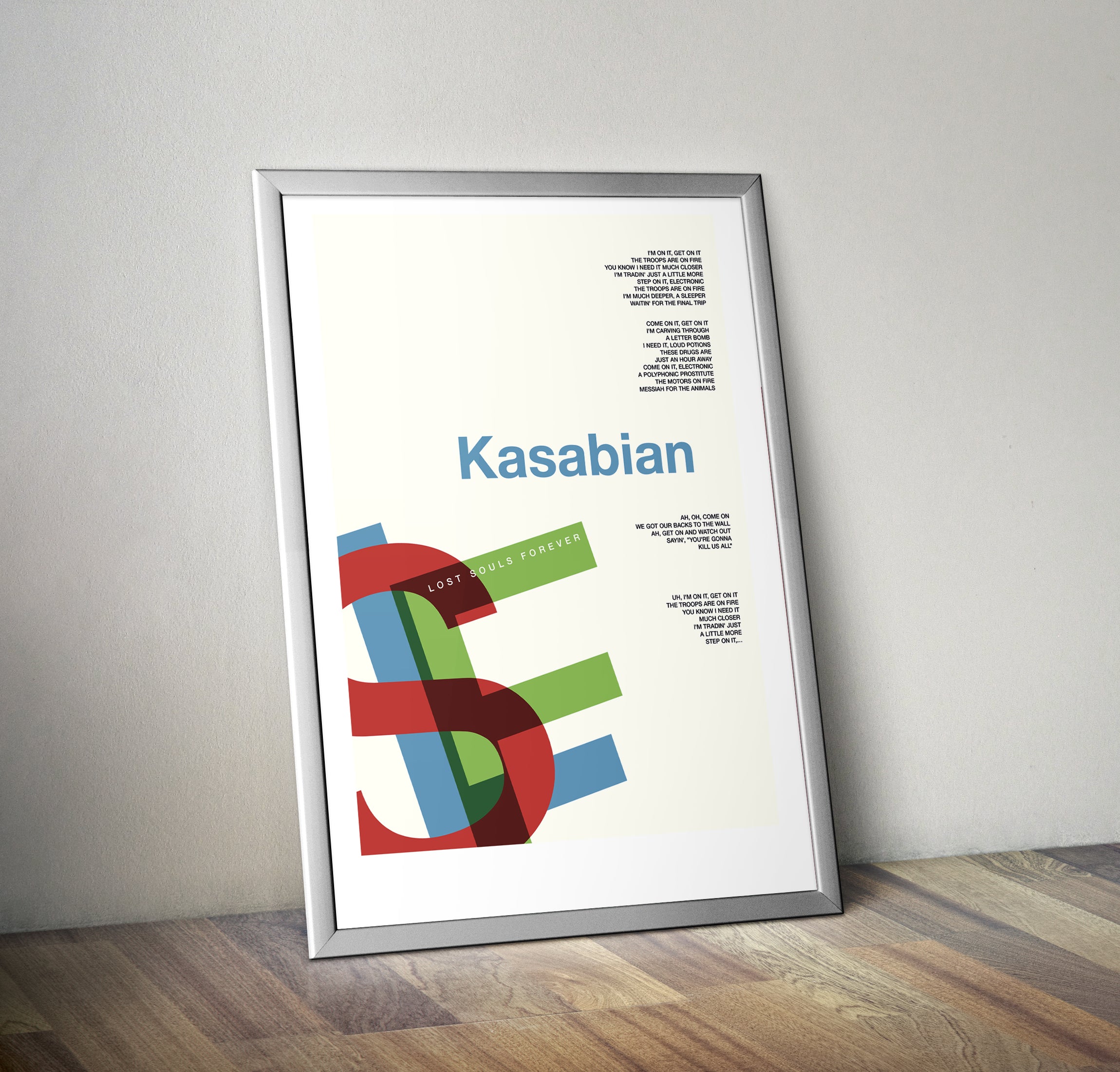 Kasabian LSF Themed Swiss Design Fine Art Print
