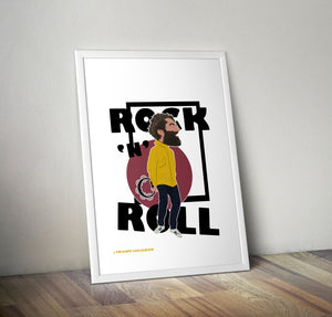Liam Gallagher Rock N Roll Poster Print