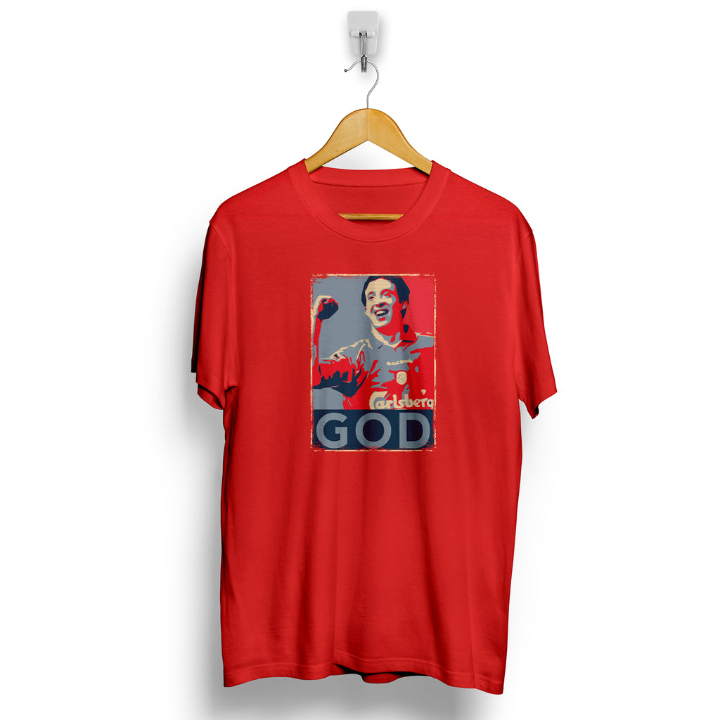 Liverpool Robbie Fowler God / Hope Football Awaydays T Shirt