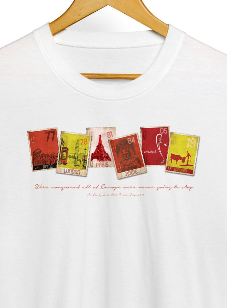 Liverpool Super 6 Stamp Collection Football Awaydays T Shirt