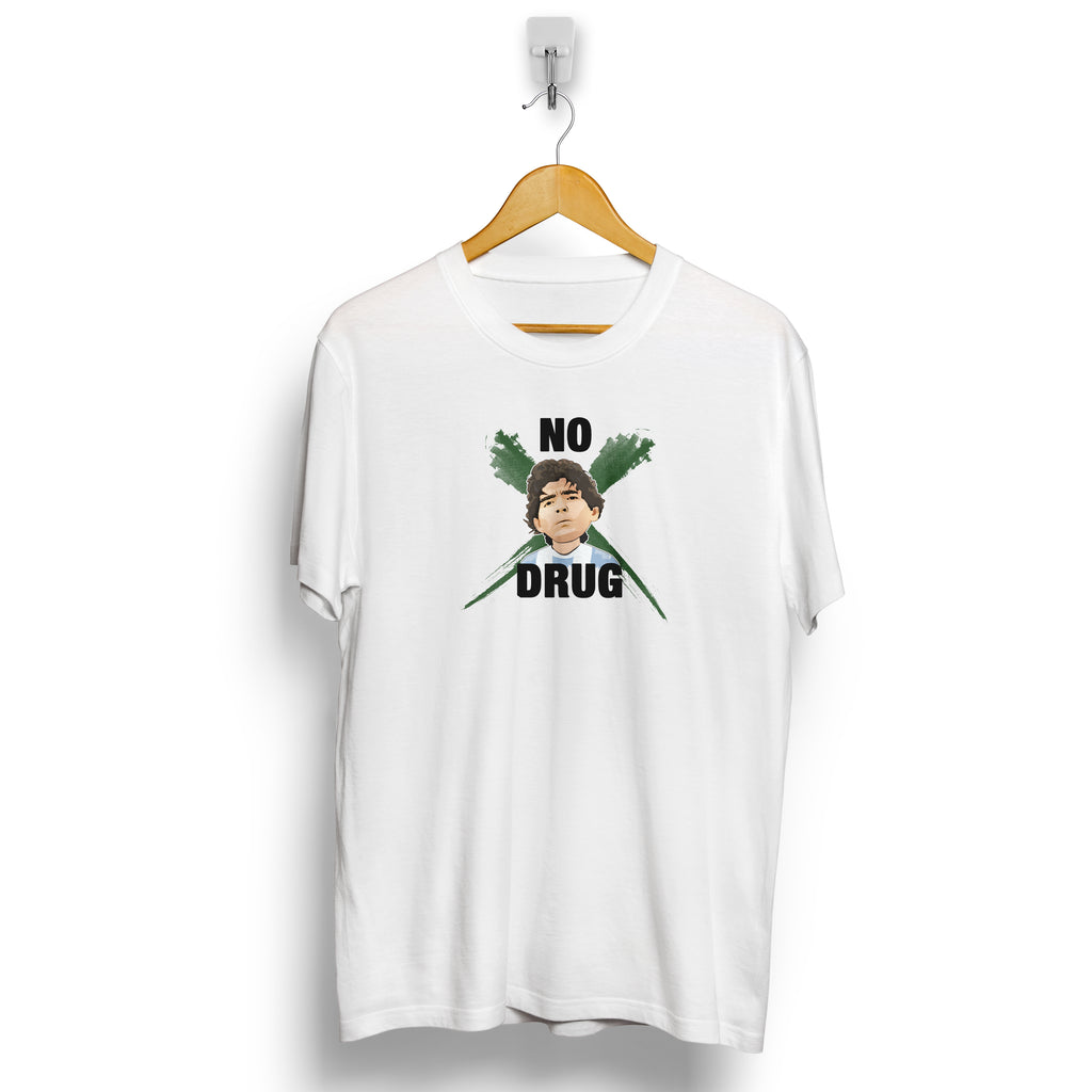 Maradona No Drug Football Casuals Awaydays T Shirt