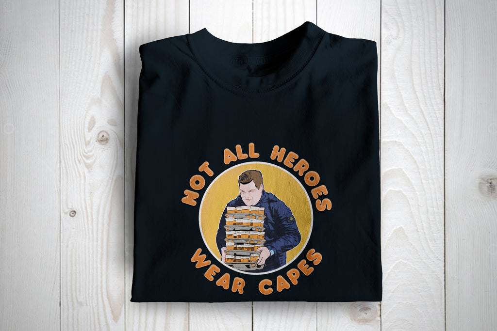 Not All Heroes Wear Capes Football Casuals Awaydays T Shirt