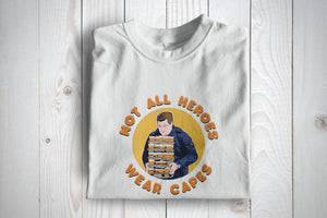 Not All Heroes Wear Capes Football Casuals Awaydays T Shirt