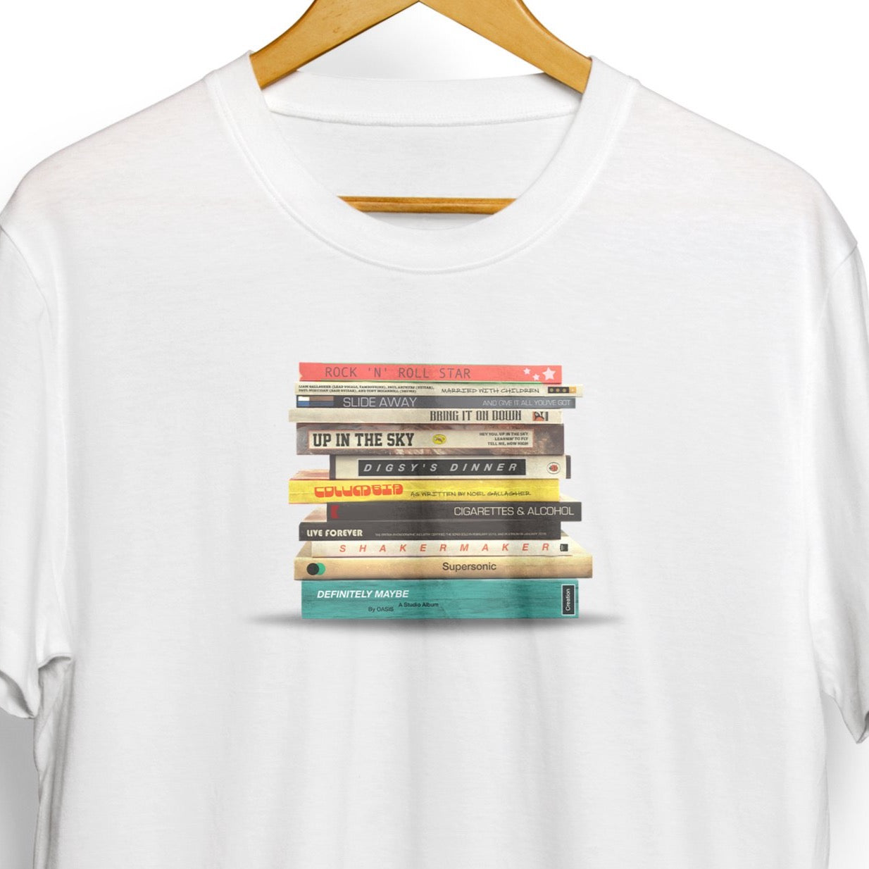 Definitely Maybe Oasis In Books T Shirt