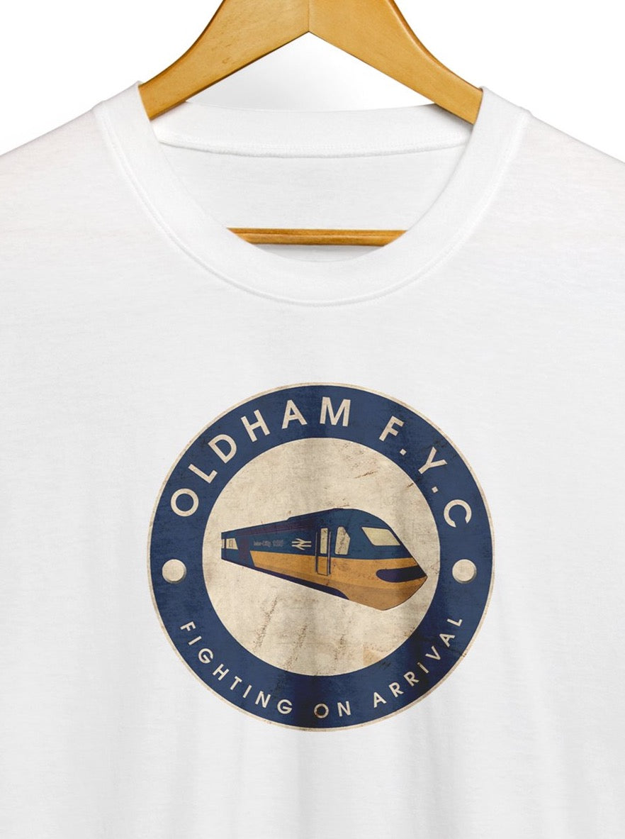 Oldham FYC Fighting On Arrival Football Awaydays T Shirt