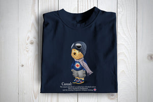 Rangers Casual Winter Bear Football Awaydays T Shirt