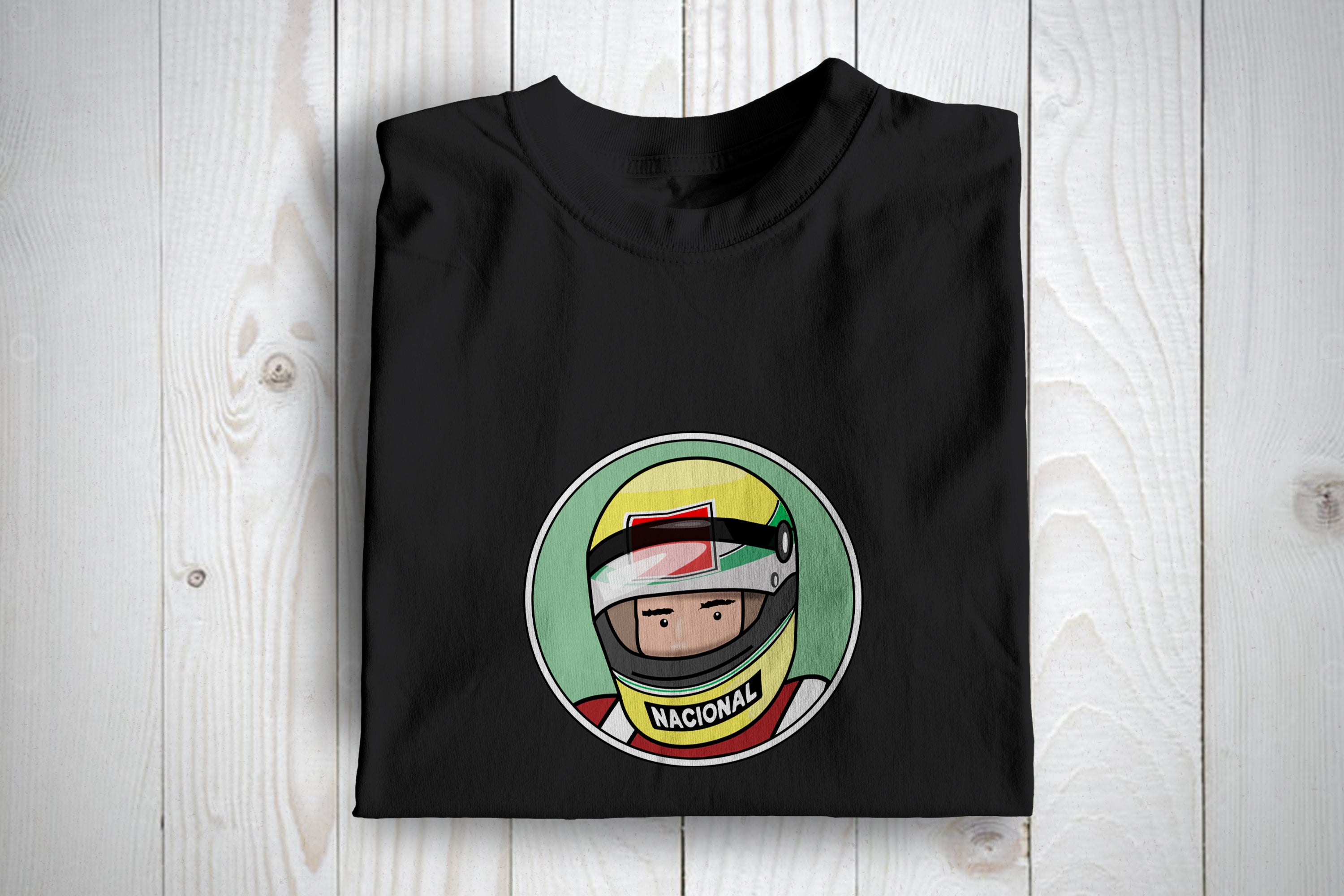 G.O.A.T Formula One T Shirt Senna Inspired