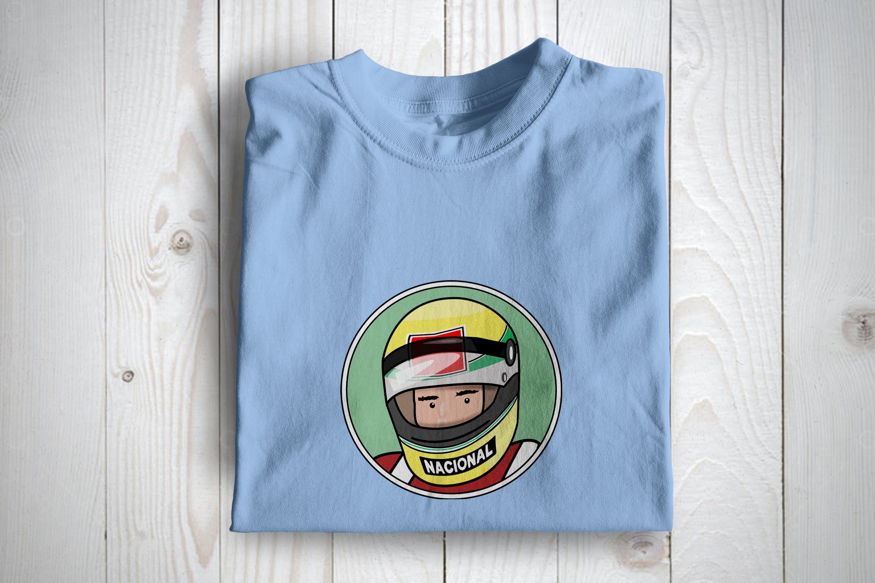 G.O.A.T Formula One T Shirt Senna Inspired