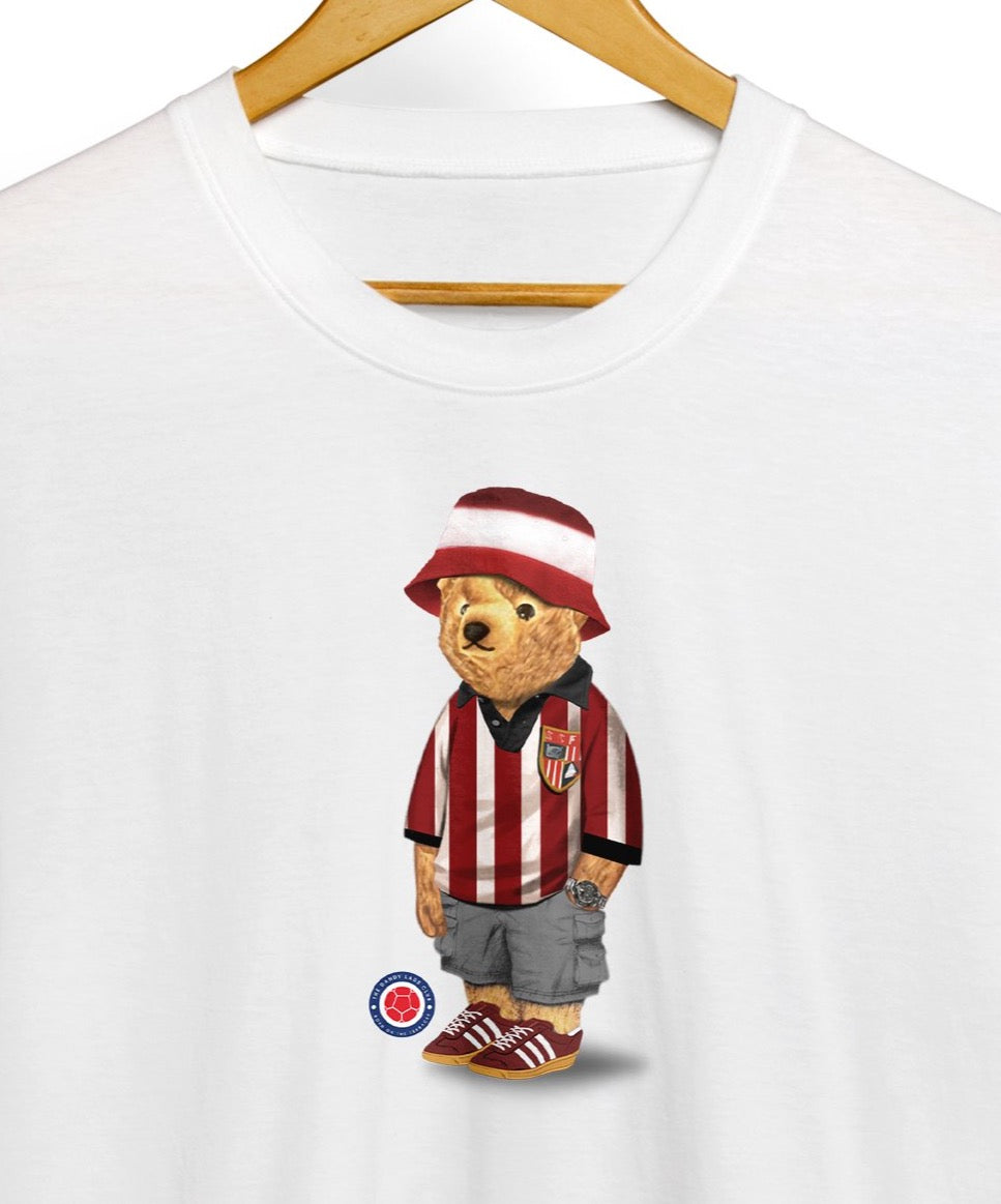 Stoke Retro Kit Casual Bear Football Awaydays T Shirt