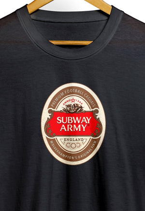 Wolverhampton Subway Army Beer Mat Casuals 80s Dressers Subculture T Shirt